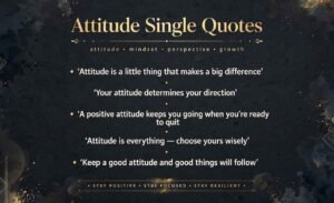 Attitude Single Quotes