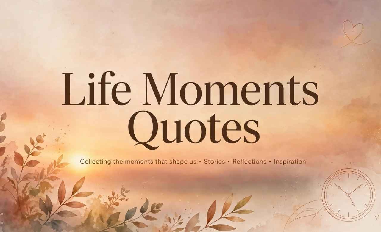 Life Moments Quotes