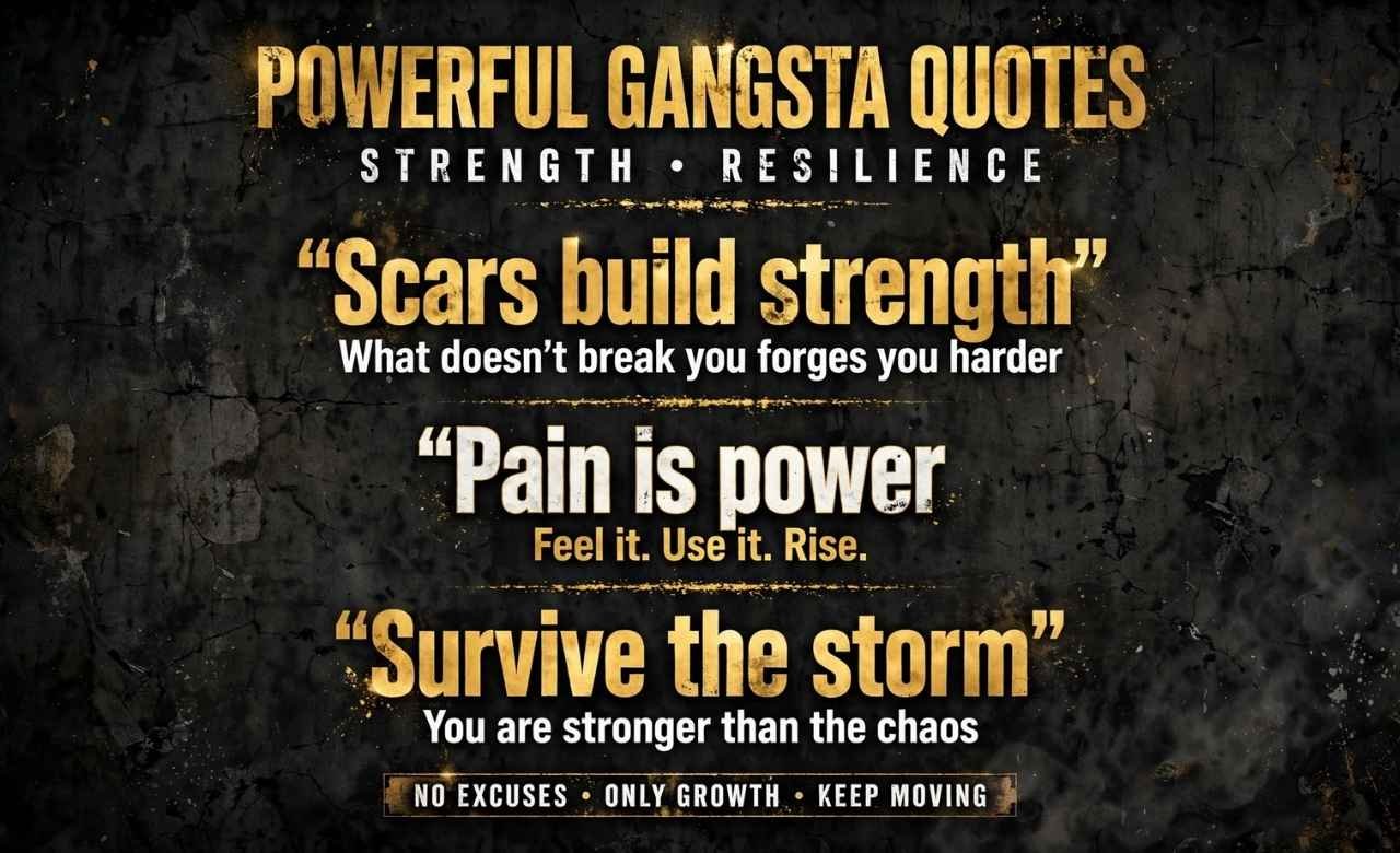 Powerful Gangsta Quotes About Strength and Resilience