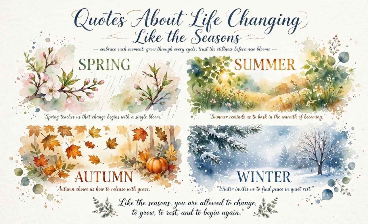 Quotes About Life Changing Like the Seasons