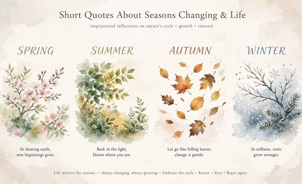 Short Quotes About Seasons Changing and Life