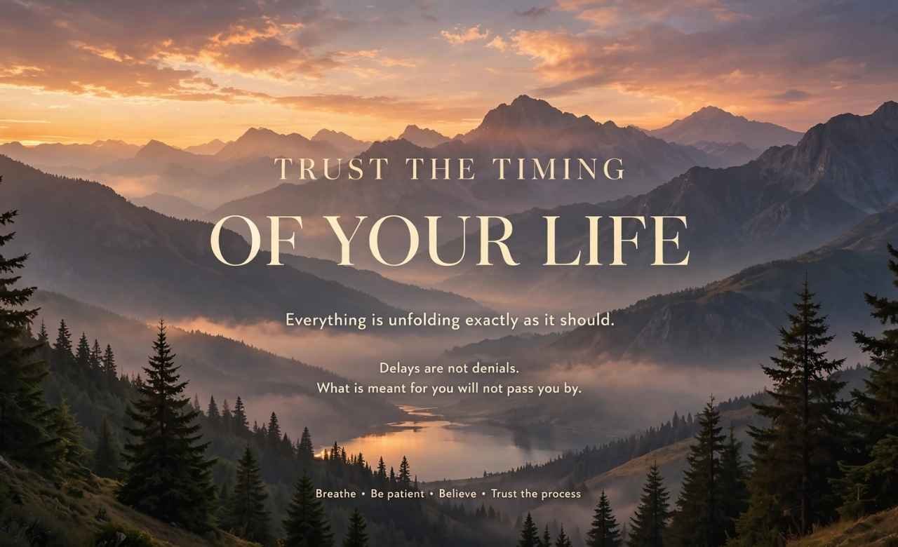 Trust the Timing of Your Life Quotes