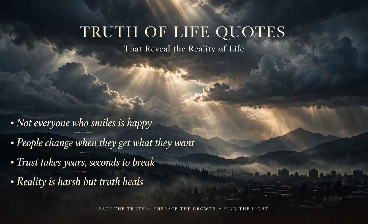 Truth of Life Quotes That Reveal the Reality of Life